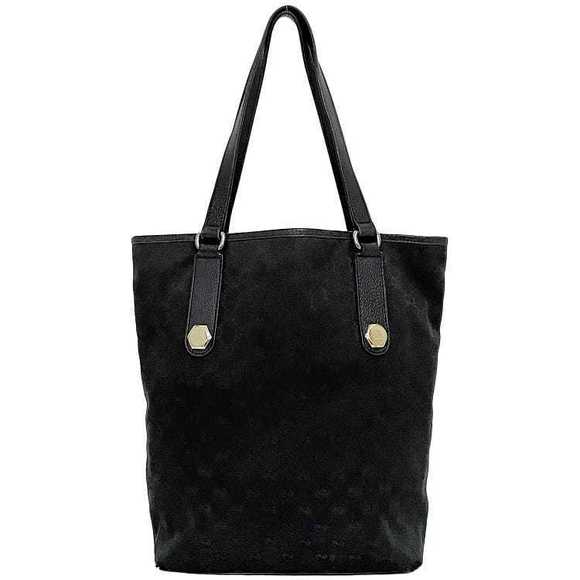 Gucci Tote GG Bag Shoulder Bucket Leather Bag Black - Picture 1 of 9